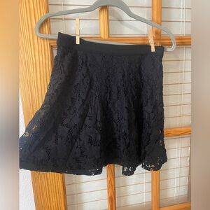 Elegant Black Lace Skirt